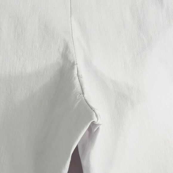 Avenue Plus Size 26 Shorts White Solid High Rise Pull On‎ 12 Inch Stretch 467 - Picture 7 of 11